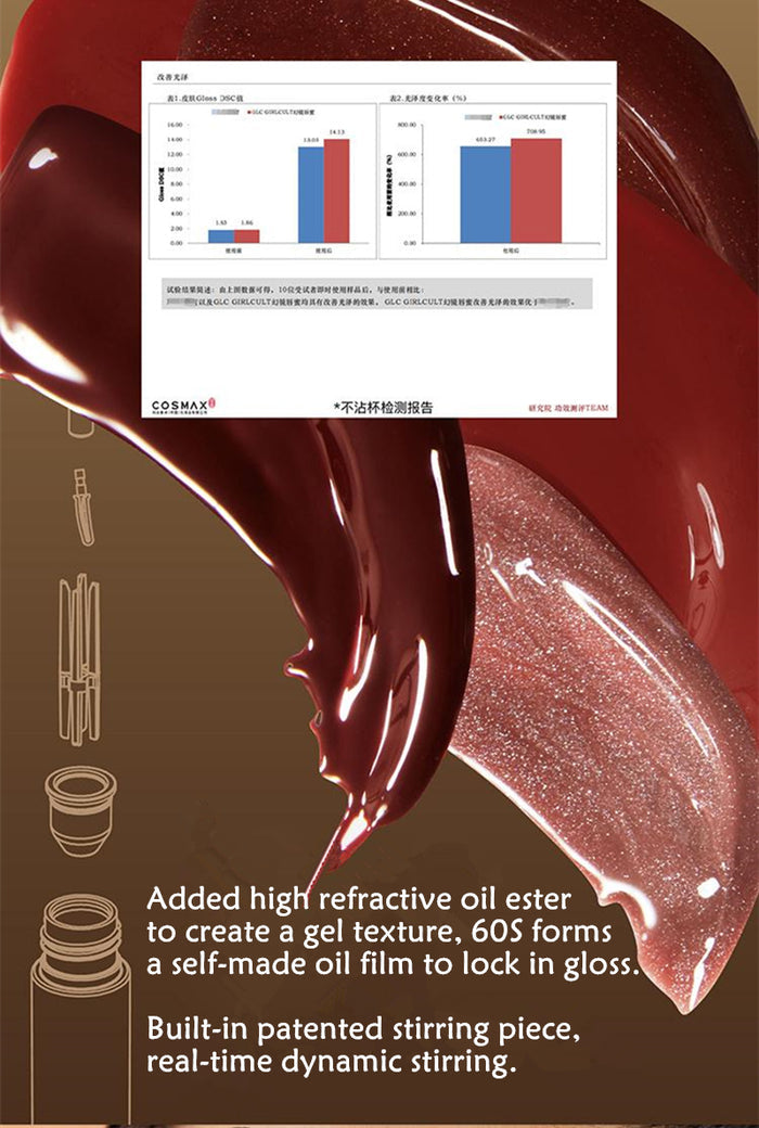 Girlcult Gold Digger Belle Mirror Lip Glaze J809 Escape From Earth T4547