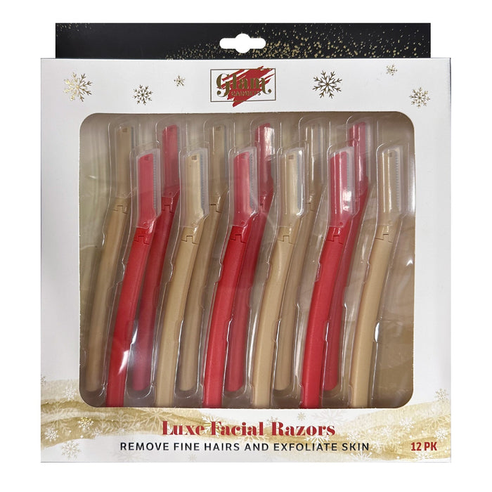Glam Gadgets Luxe Facial Razors 12pcs - ikatehouse