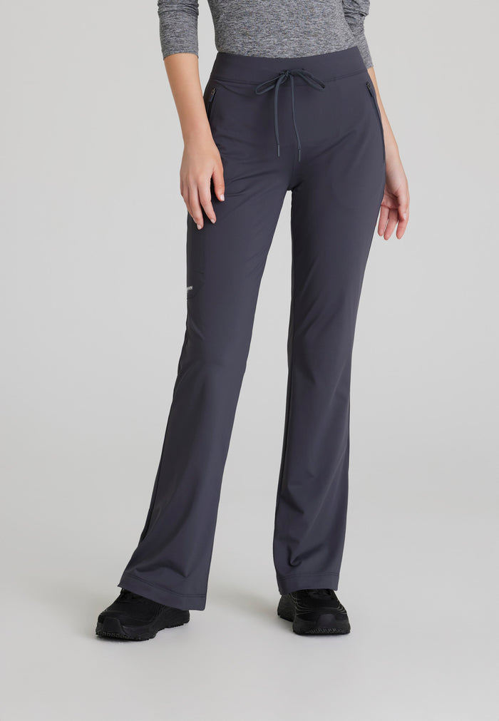 Glide Knit Flare Pant - Pewter - Grey's Anatomy Scrubs