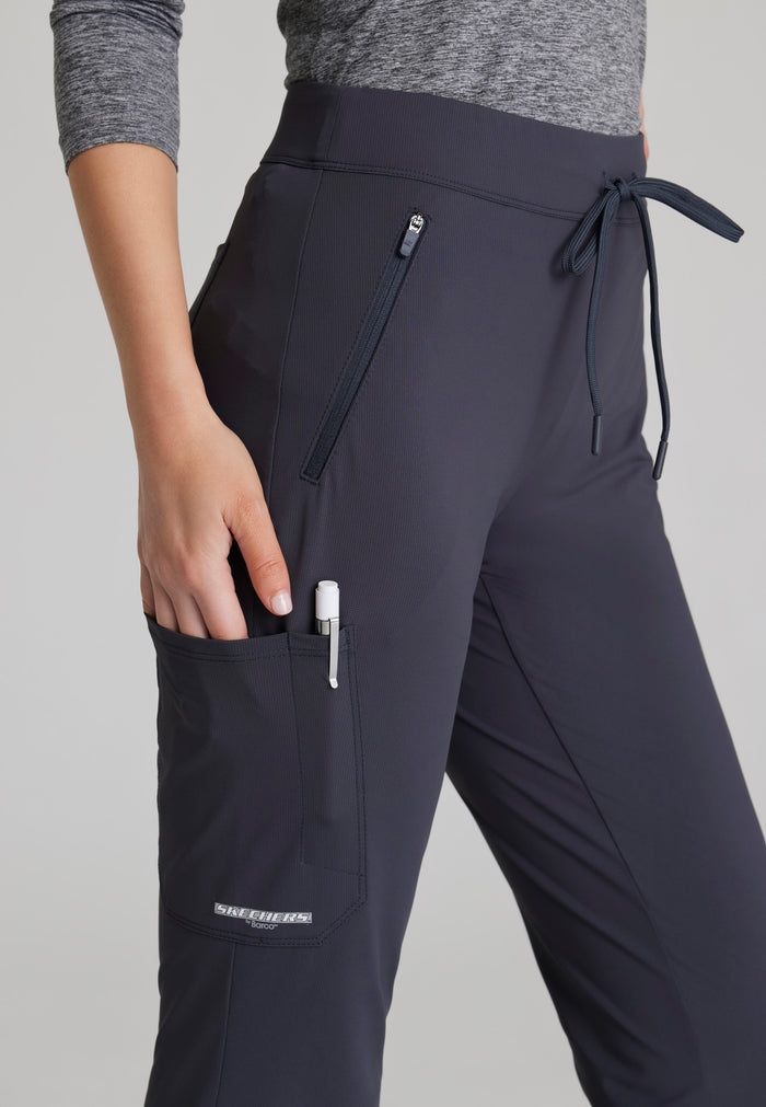 Glide Knit Flare Pant - Pewter - Grey's Anatomy Scrubs