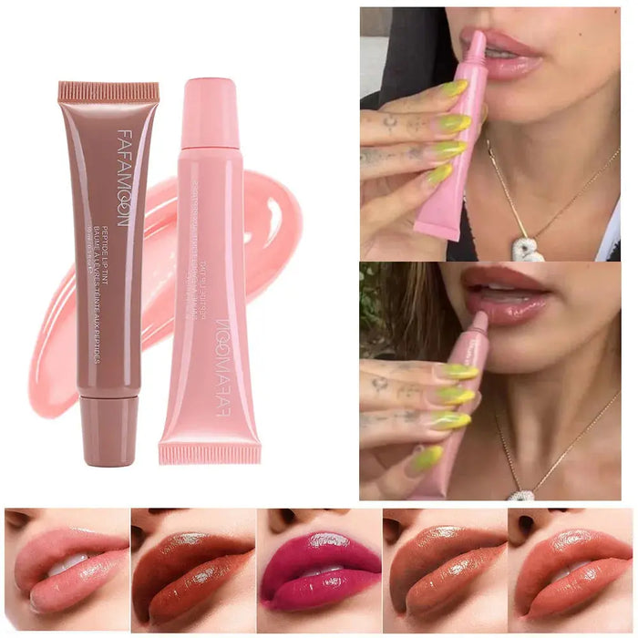 Glossy Lip Glaze Waterproof Long Lasting Lip Gloss Glossy Mirror Tea Red Liquid Lipstick Doodle Lip Korean Makeup Liana Skincare