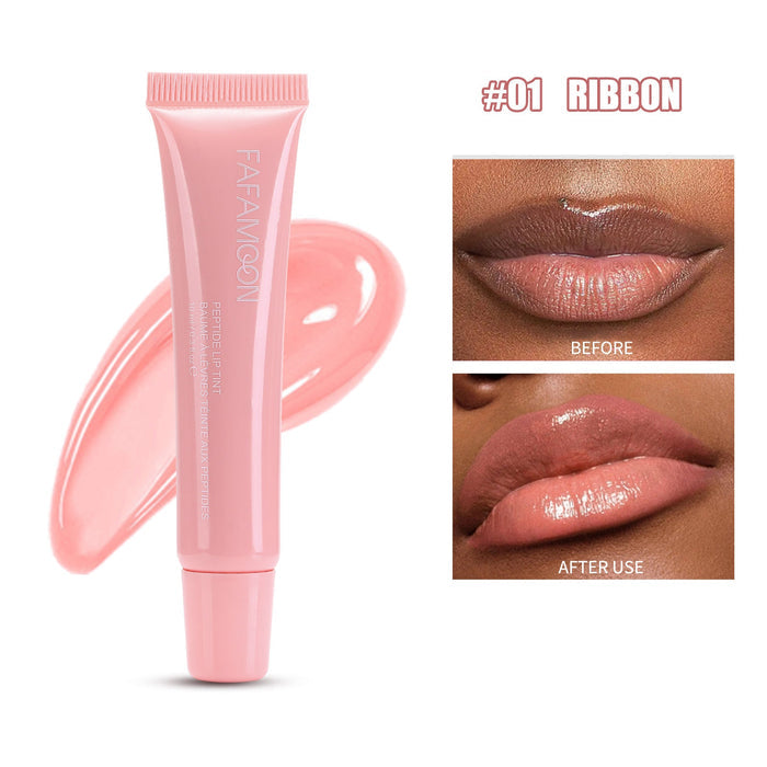 Glossy Lip Glaze Waterproof Long Lasting Lip Gloss Glossy Mirror Tea Red Liquid Lipstick Doodle Lip Korean Makeup Liana Skincare