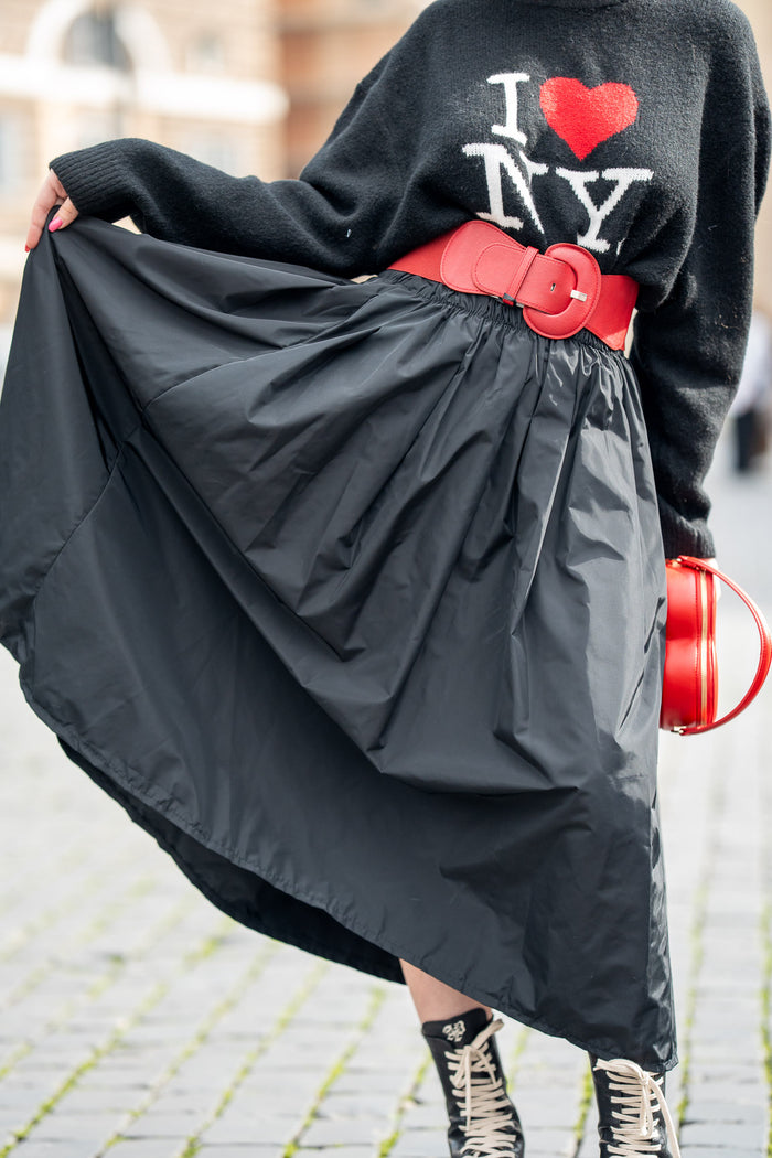 Gonna Taffeta’ Bow Nera GLM Couture