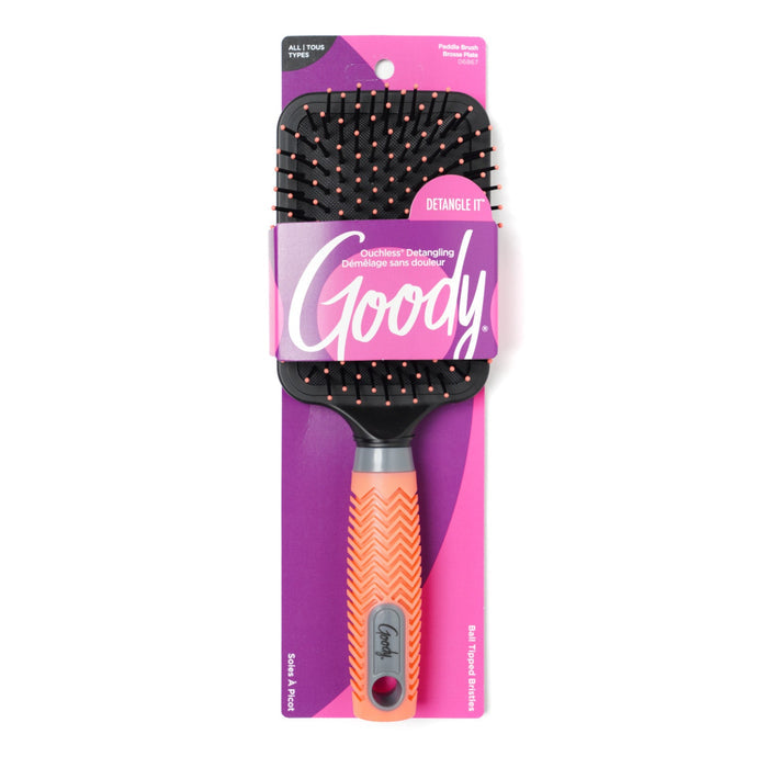Goody Ball Tipped Bristles Neon Soft Grip Paddle Brush - ikatehouse