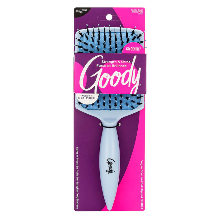 Goody Vegan Boar & Ball Tipped Bristles Go Gentle Paddle Brush - ikatehouse