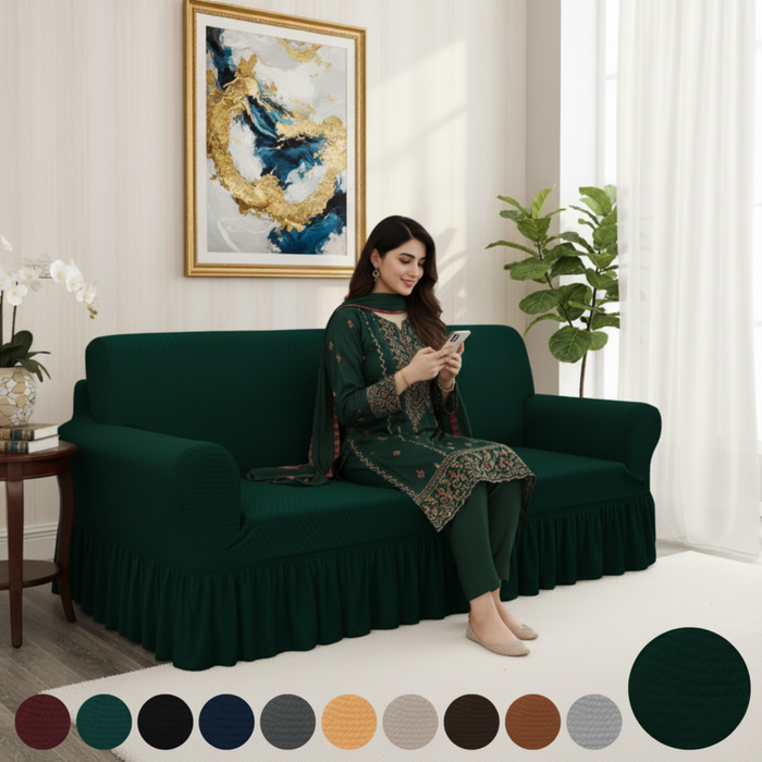 Greenish Turkish Sofa Cover