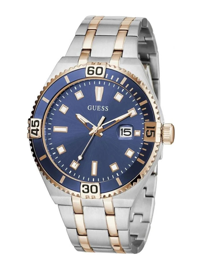 Guess Embellished Dial & Stainless Steel Strap Analogue Watch - GW0330G3