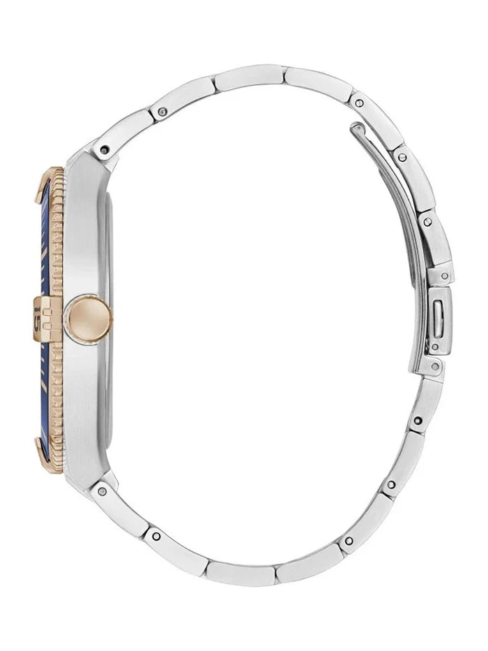 Guess Embellished Dial & Stainless Steel Strap Analogue Watch - GW0330G3