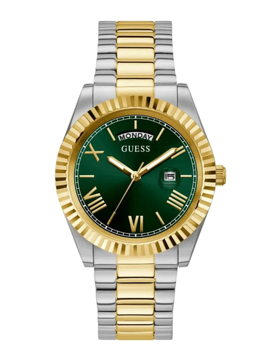Guess Round 42mm Green Dial Analog Watch - GW0265G8