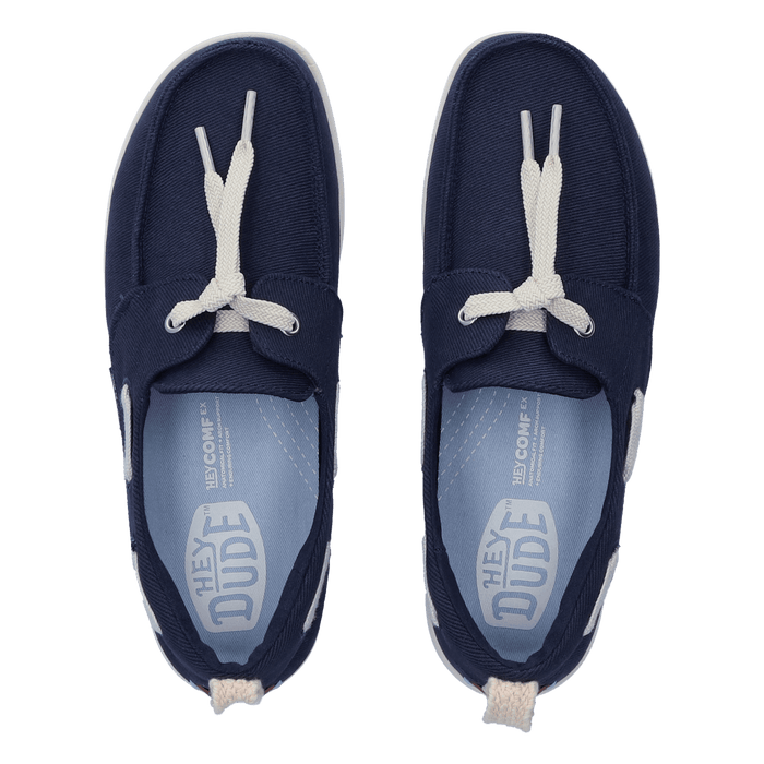 Harbor Lo Breeze Washed Twill Dames Loafers Navy