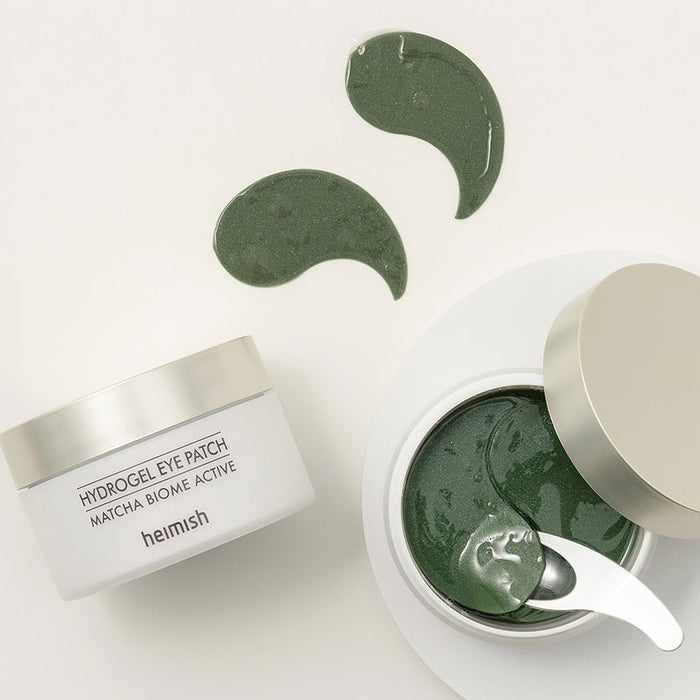 Heimish Matcha Biome Hydrogel Eye Patch (60 patches) رقعة عين هيميش ماتشا بيوم هيدروجيل - Princess Cosmetics Qatar