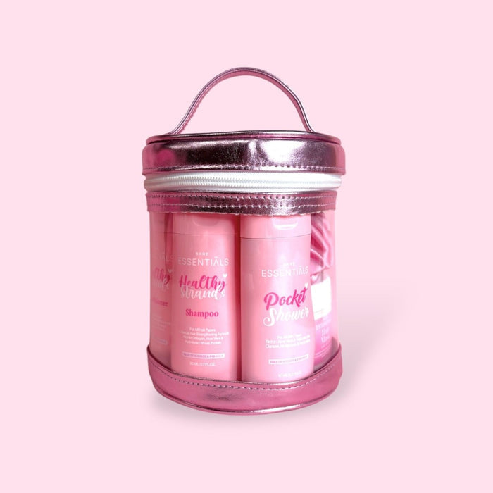 Holiday Travel Essentials - Luminous Pink Bucket - Essentials