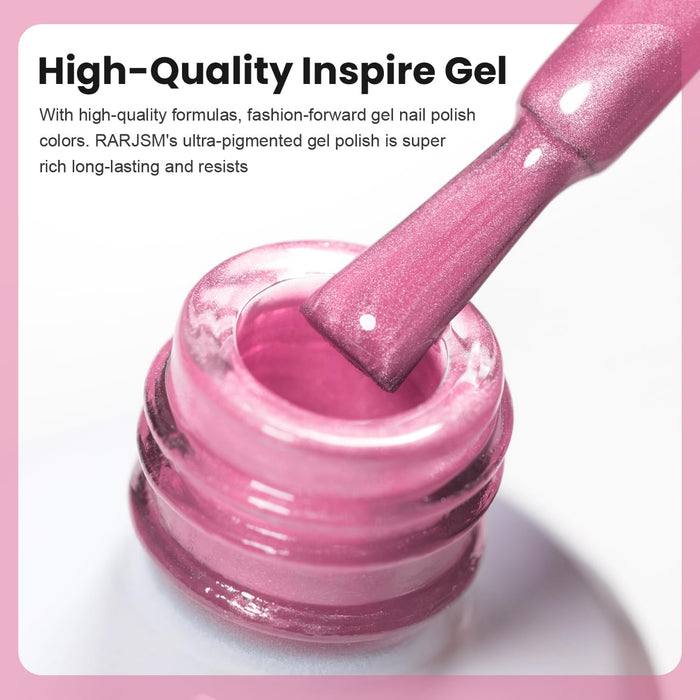 High-quality inspire gel ultra-pigmented gel polish super rich long-lasting resists hot pink moonlight cat eye