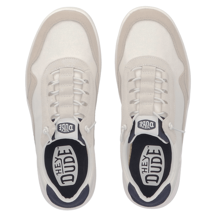 Hudson Canvas Heren Sneakers White/Grey