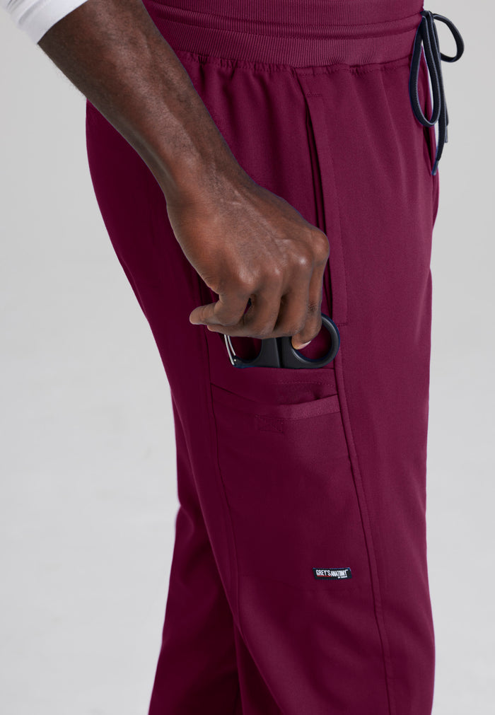 Hudson Pant - Wine - Grey's Anatomy Scrubs