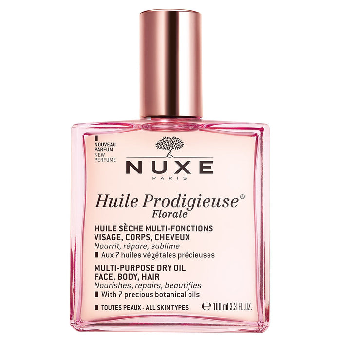 HUILE PRODIGIEUSE® FLORALE 100ml - Ulei Uscat Multifunctional Cu Aroma Florala Pentru Fata, Corp Si Par Florale - skinseen.ro