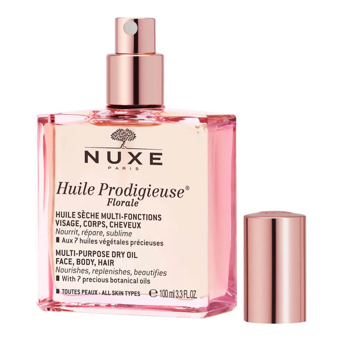 HUILE PRODIGIEUSE® FLORALE 100ml - Ulei Uscat Multifunctional Cu Aroma Florala Pentru Fata, Corp Si Par Florale - skinseen.ro