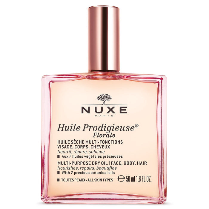 HUILE PRODIGIEUSE® FLORALE 50ml - Ulei Uscat Multifunctional Cu Aroma Florala Pentru Fata, Corp Si Par Florale - skinseen.ro