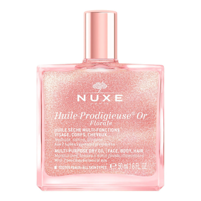 HUILE PRODIGIEUSE® OR FLORALE 50ml - Ulei Multifunctional Cu Particule Stralucitoare - skinseen.ro