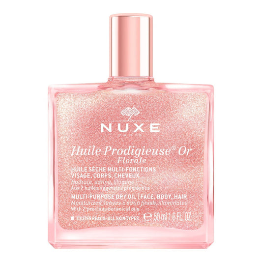 HUILE PRODIGIEUSE® OR FLORALE 50ml - Ulei Multifunctional Cu Particule Stralucitoare - skinseen.ro