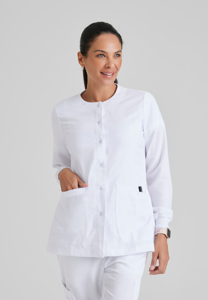 Jamie Warm-Up - White - Grey's Anatomy Scrubs