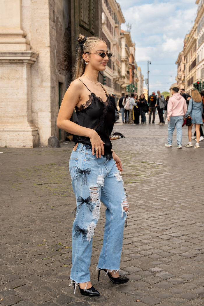 Jeans Bow GLM COUTURE💗 By Chiara Ruggeri
