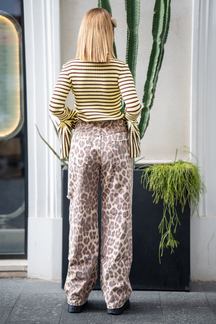Jeans FRIDA Leopard Aniye By