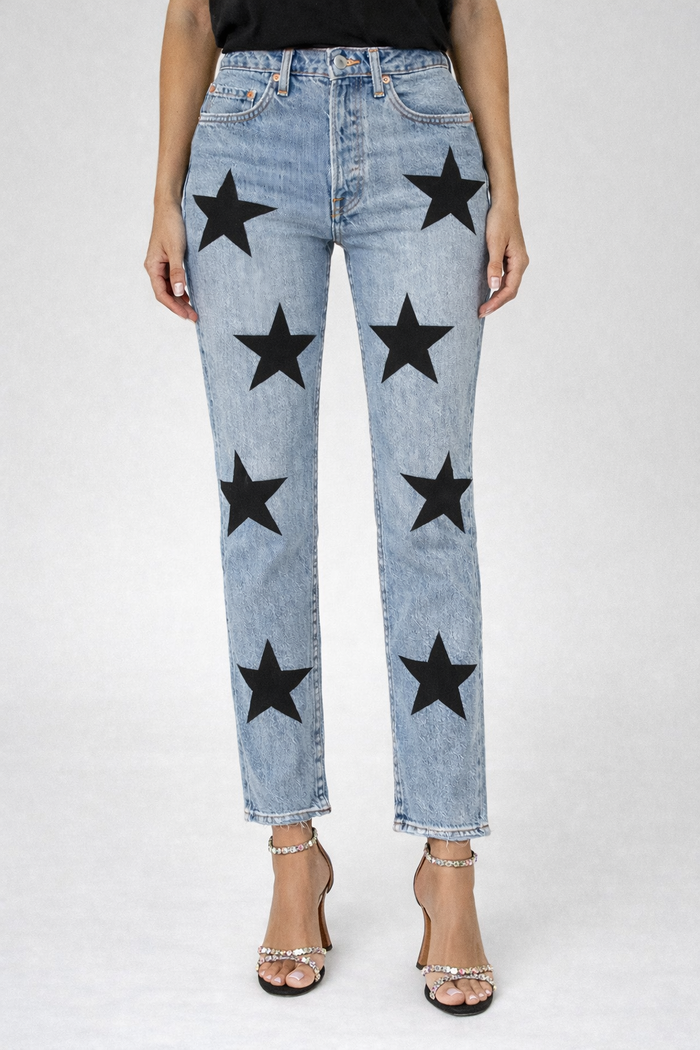 Jeans Levi’s Denim Black Stars GLM COUTURE💗
