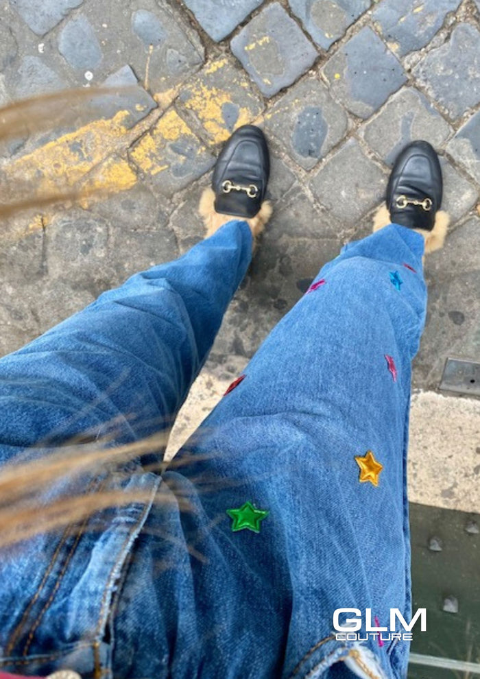 Jeans Levi’s Denim Multicolors Stars GLM COUTURE💗