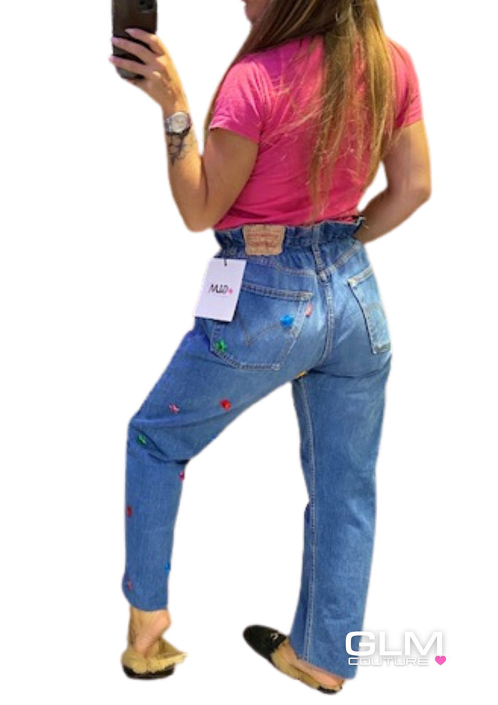 Jeans Levi’s Denim Multicolors Stars GLM COUTURE💗