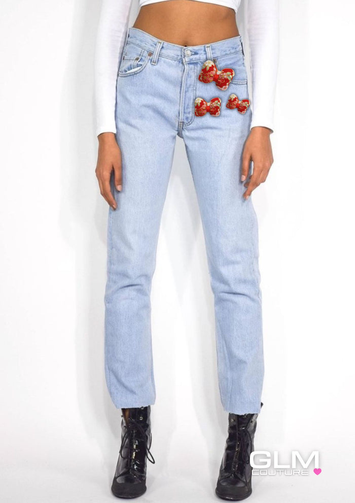 Jeans Levi’s Fiocchi China Peluche GLM COUTURE💗
