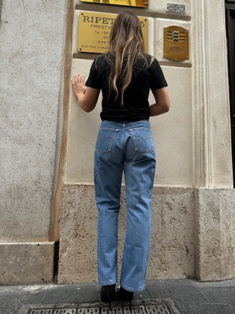 Jeans Levi’s Lateral Star Denim GLM COUTURE💗Mod.Candy