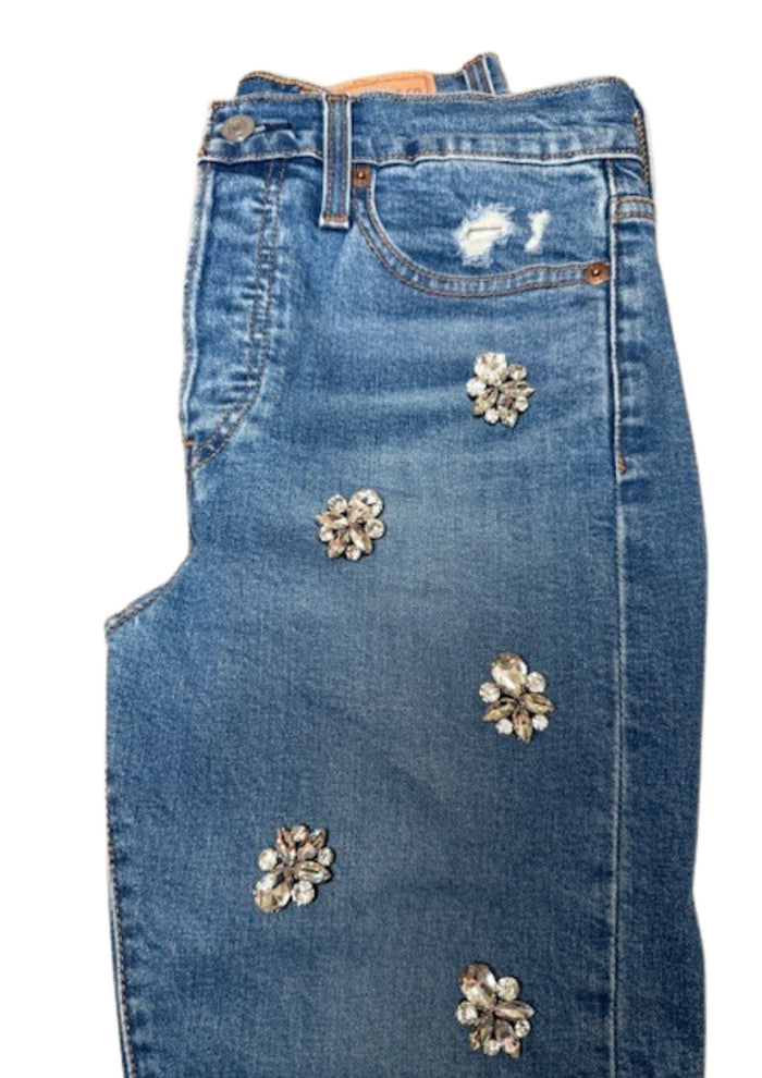 Jeans Levi’s Luxury Multi Strass GLM COUTURE💗