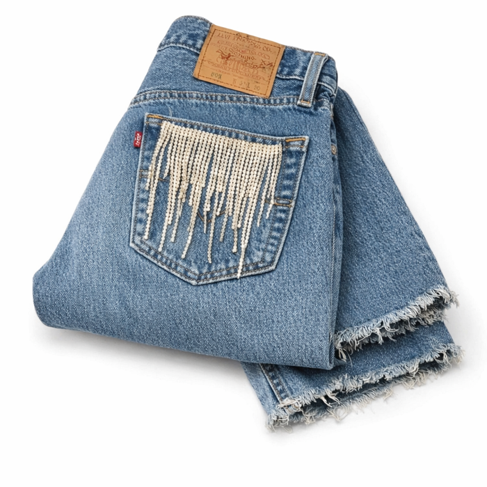 Jeans Levi’s Luxury Strass GLM COUTURE💗