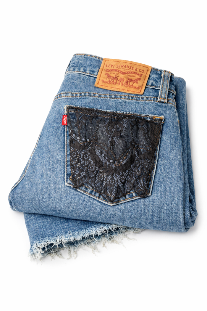 Jeans Levi’s Pizzo GLM COUTURE💗