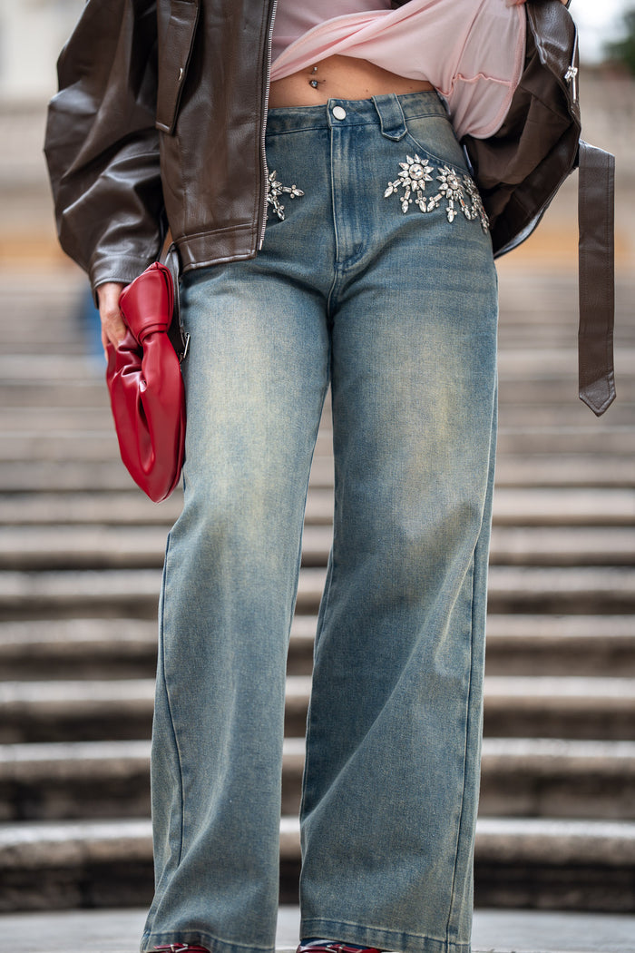 Jeans Palazzo Luxury - Glm Couture