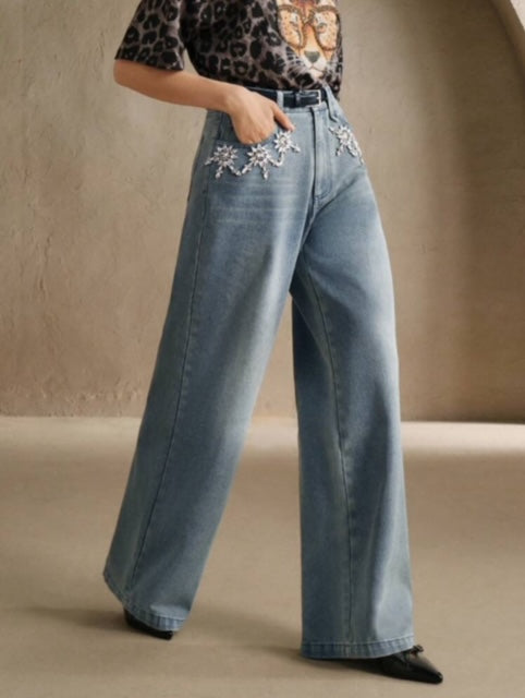 Jeans Palazzo Luxury - Glm Couture