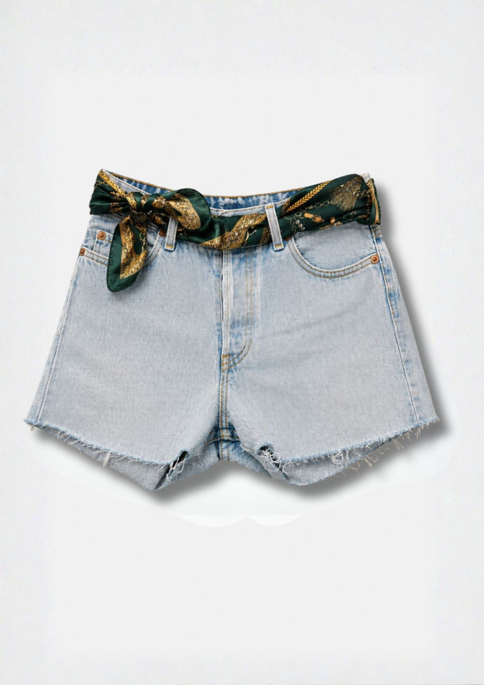 Jeans Shorts Levi’s Cinta Foulard Verde