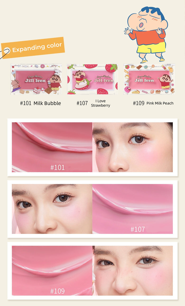 JILL LEEN X Crayon Shin-chan Long-wear Smooth Blusher Cream T5632