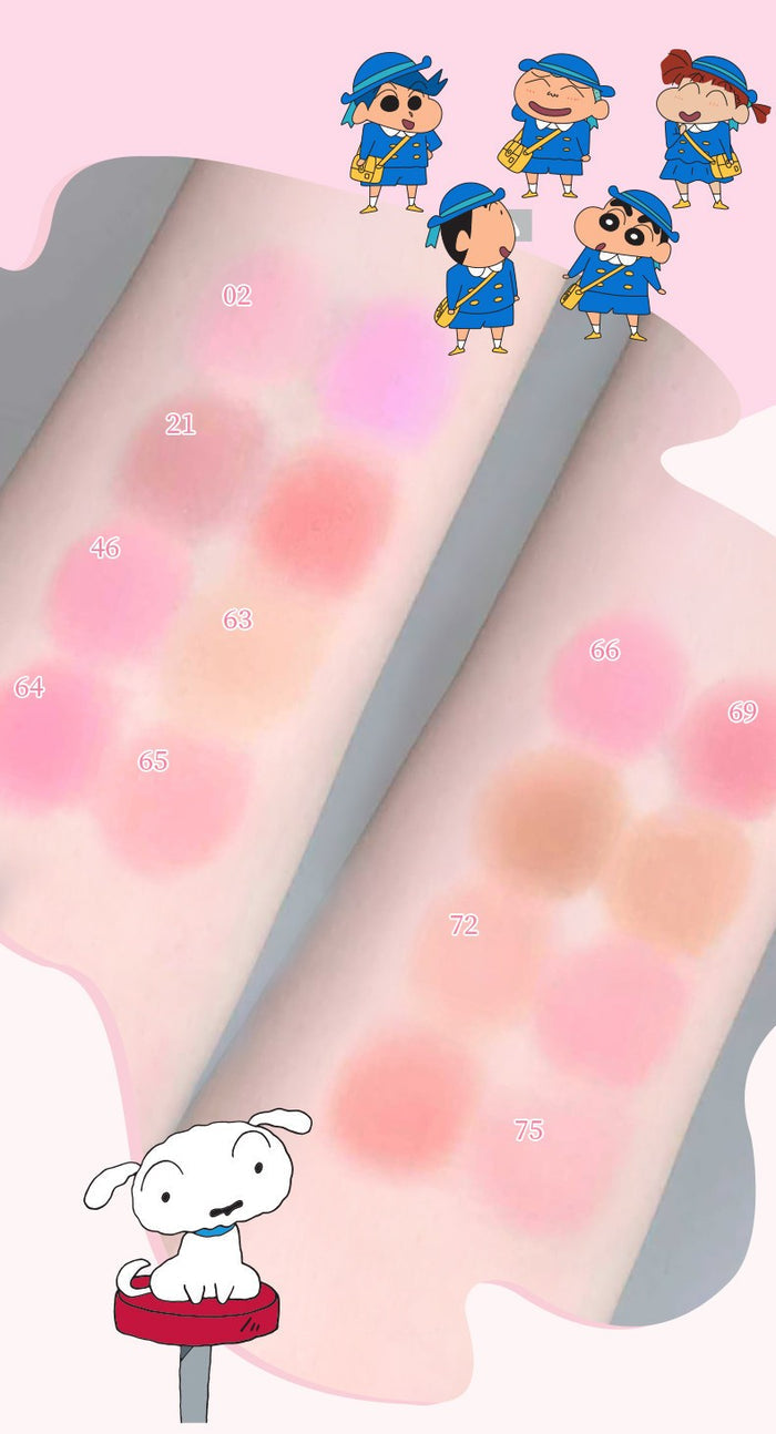 JILL LEEN X Crayon Shin-chan Matte Single-color Blusher Palette T5630