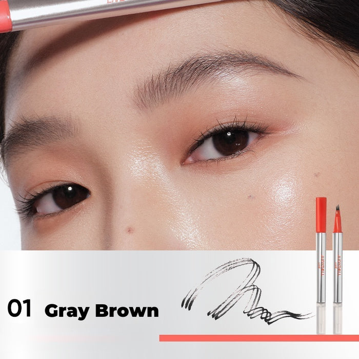 JUDYDOLL Long-wear Airy Double-head Three-fork Eyebrow Pen T4570