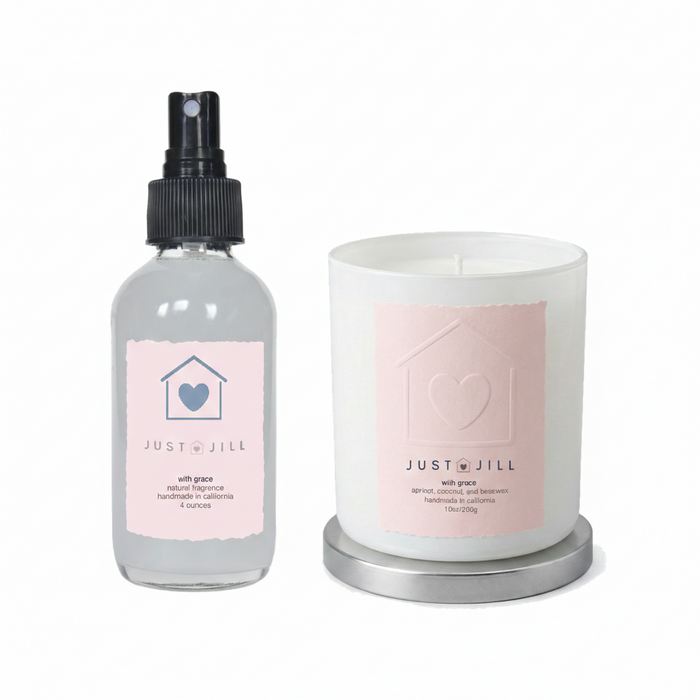 Just Jill With Grace Scented Candle & Room Spray Gift Set