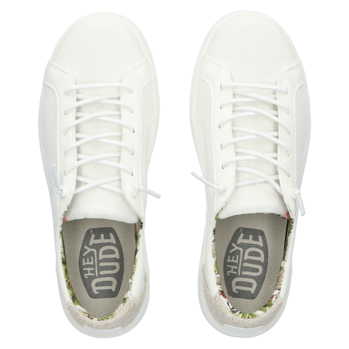 Karina Dames Sneakers Natural Coconut White