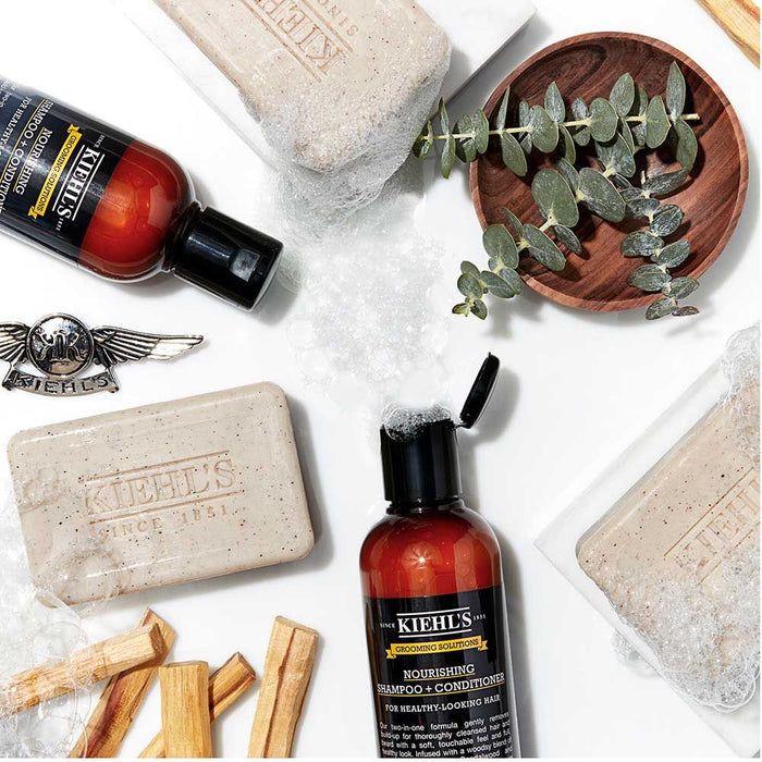 Kiehl's Ultimate Man Exfoliating Body Scrub Soap with Sloughing Bran and Oatmeal