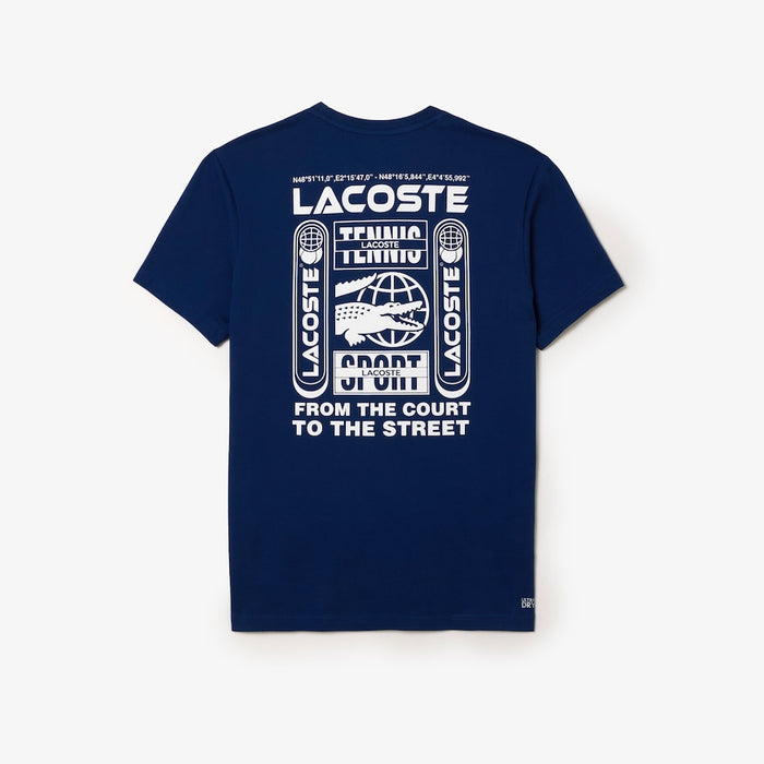 Lacoste Tennis x Daniil Medvedev Regular Fit T-shirt Navy Blue