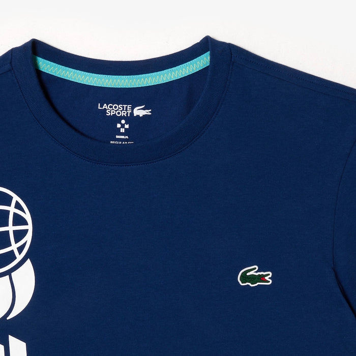 Lacoste Tennis x Daniil Medvedev Regular Fit T-shirt Navy Blue