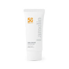 LAMELIN 50 PA+++Sun Cream For All Skin Types Broad Spectrum SPF 50+ PA+++ واقي الشمس الفيزيائي بقوام كريمي من لايملاين
