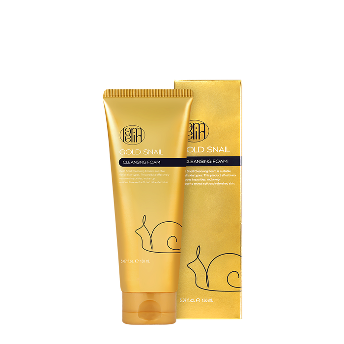LAMELIN Gold Snail Cleanser Foam غسول بهلام الحلزون من لاملين