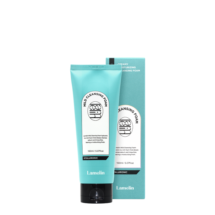 LAMELIN Mild Cleansing Foam Hyaluronic غسول منظف للبشرة بالهيالرونيك اسد