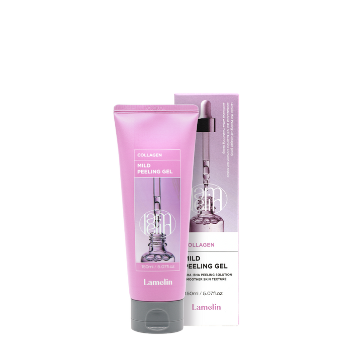 LAMELIN Mild Peeling Gel AHA BHA Peeling Solution Smoother Skin Texture Collagen